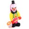 Inflatable Halloween Head Turning Clown with Hammer and Flashing Eyes